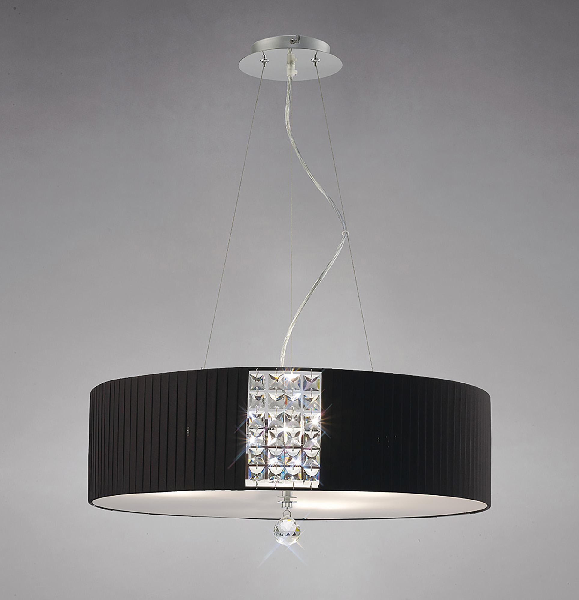 IL31174/BL  Evelyn Crystal Pendant 5 Light